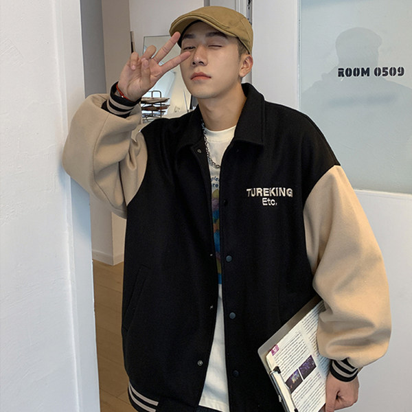 เสื้อแจ็คเก็ตเบสบอล เสื้อคลุม เสื้อแขนยาวสไตล์เกาหลี