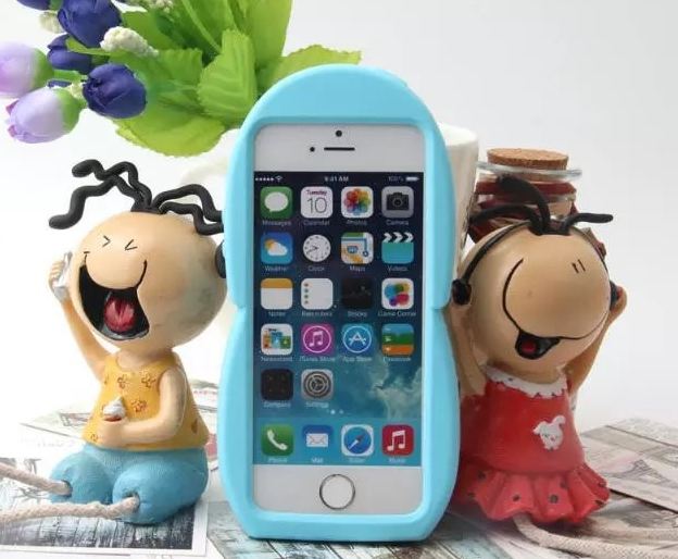เคส iphone 6 ขนาด 4.7 นิ้ว เคสกิโมโน ตุ๊กตา จากประเทศญี่ปุ่น เคสซิโลโคน อย่างดี ตุ๊กตาใส่ชุดกิโมโน สีฟ้า อมเขียว น้ำทะเล 546970_1