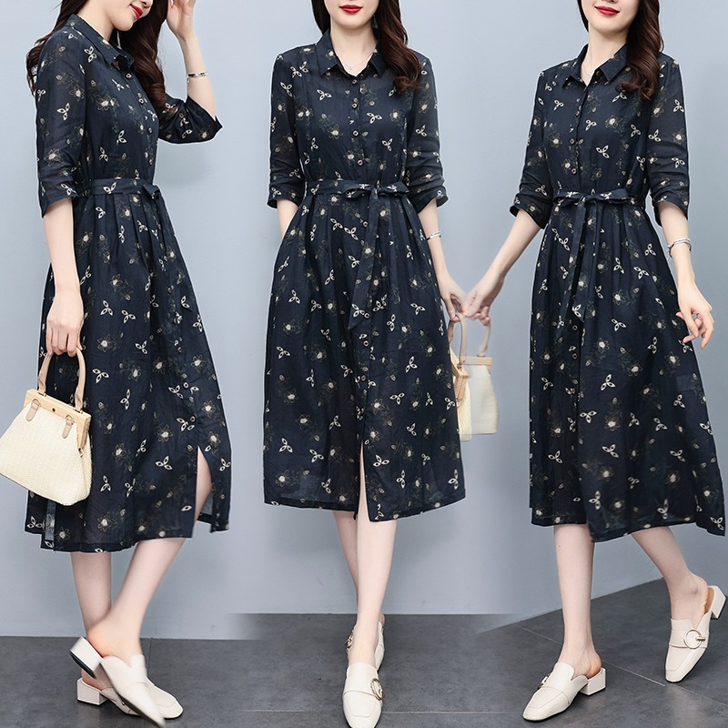 เดรสแขนสั้น มีไซส์ L-5XLอก 38-48 นิ้ว ใส่ได้ทั้งสาวหุ่นดีน่ารักจนถึงสาวอวบพลัสไซส์
