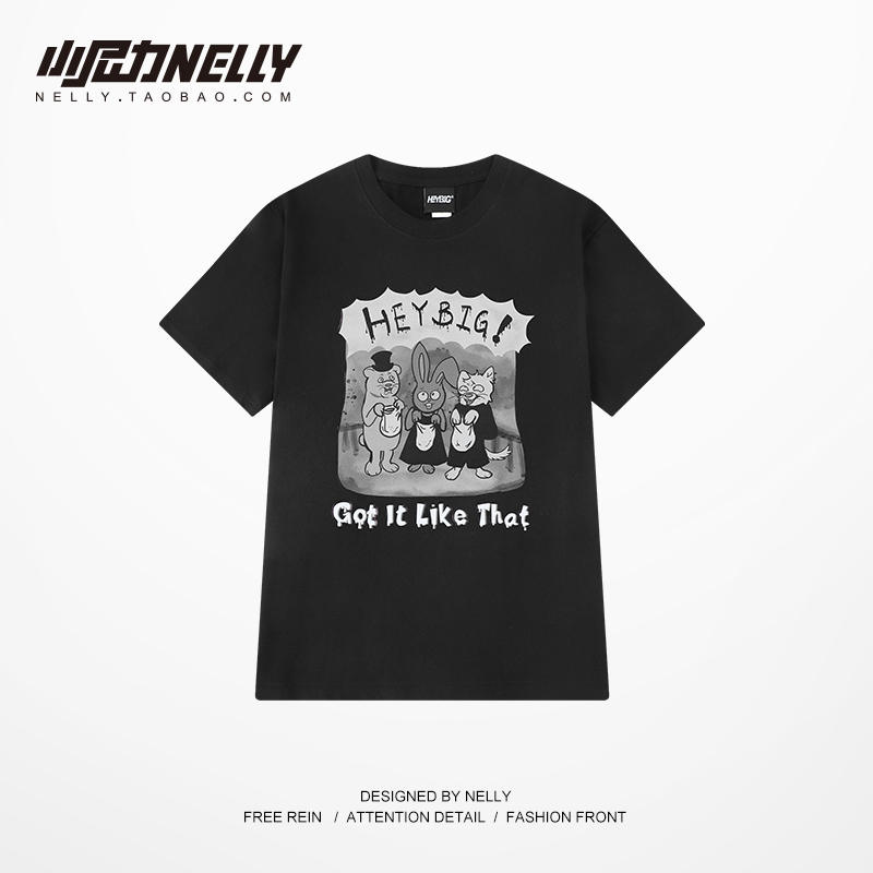 เสื้อยืดคอกลม ผู้ชาย เสื้อยืดผู้ชายเกาหลี เสื้อยืดเกาหลี แบรนด์ NELLY
