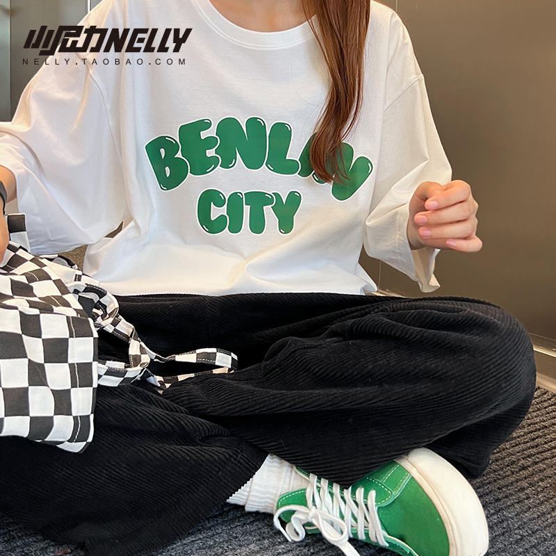 เสื้อยืดคอกลม ผู้ชาย เสื้อยืดผู้ชายเกาหลี เสื้อยืดเกาหลี แบรนด์ NELLY