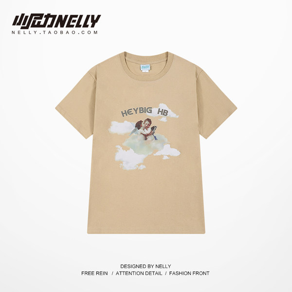 เสื้อยืดคอกลม ผู้ชาย เสื้อยืดผู้ชายเกาหลี เสื้อยืดเกาหลี แบรนด์ NELLY