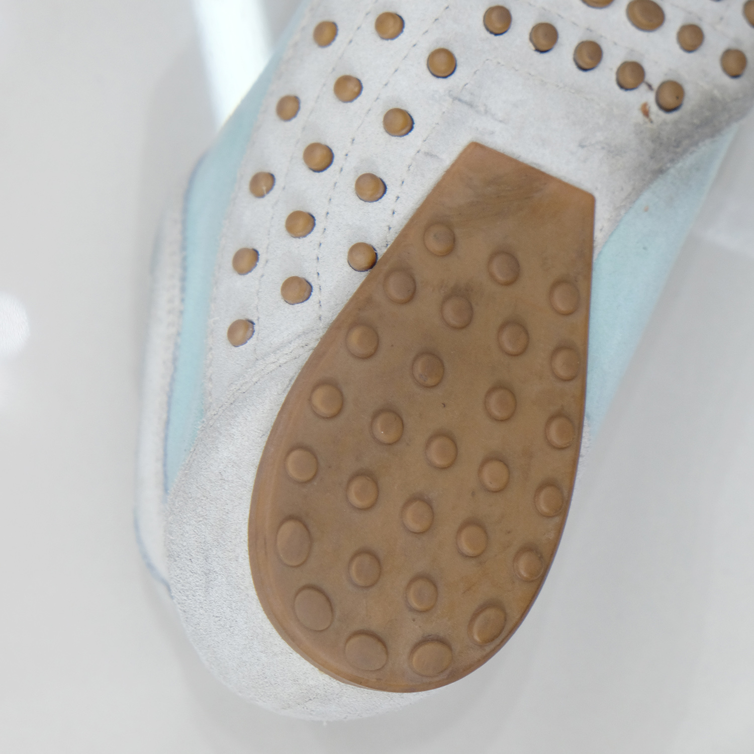 Tod's Beige/Vert "Owens Gommini Allacciato" Sneakers Size 40