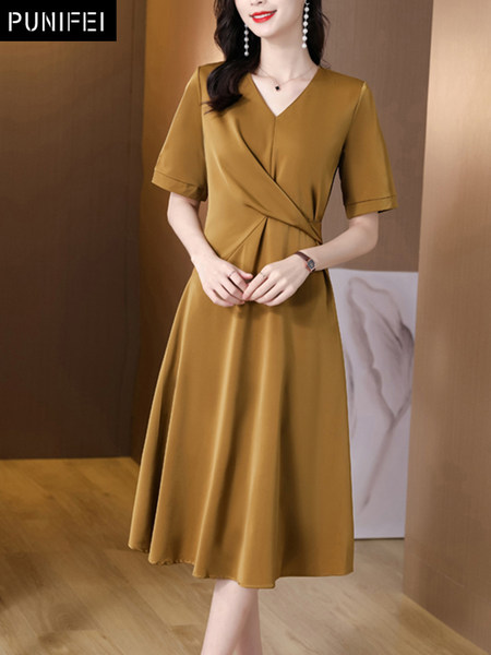 เดรสวัยผู้ใหญ่40-60ปี เดรสคุณแม่ ชุดเดรสทำงานวัยผู้ใหญ่ แบรนด์ MAMA DRESS