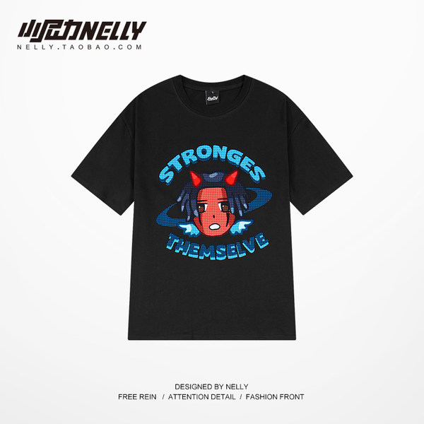เสื้อยืดคอกลม ผู้ชาย เสื้อยืดผู้ชายเกาหลี เสื้อยืดเกาหลี แบรนด์ NELLY