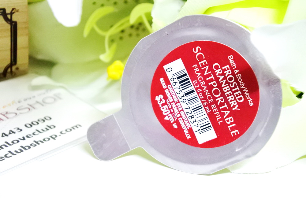 Bath & Body Works - Slatkin & Co / Scentportable Refill 6 ml. (Frosted Cranberry)