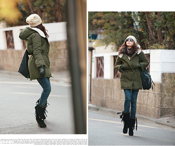 เสื้อโค้ทกันหนาวฮู้ดดี้ เท่ๆ กันหนาวกันลม แบรนด์ RJ STORY แท้ พร้อมส่ง เขียวทหาร