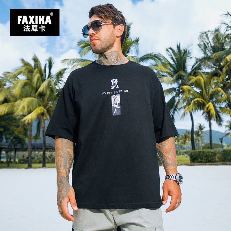เสื้อยืดผู้ชายอ้วน S-5XL(อกเสื้อ39-51นิ้ว)
