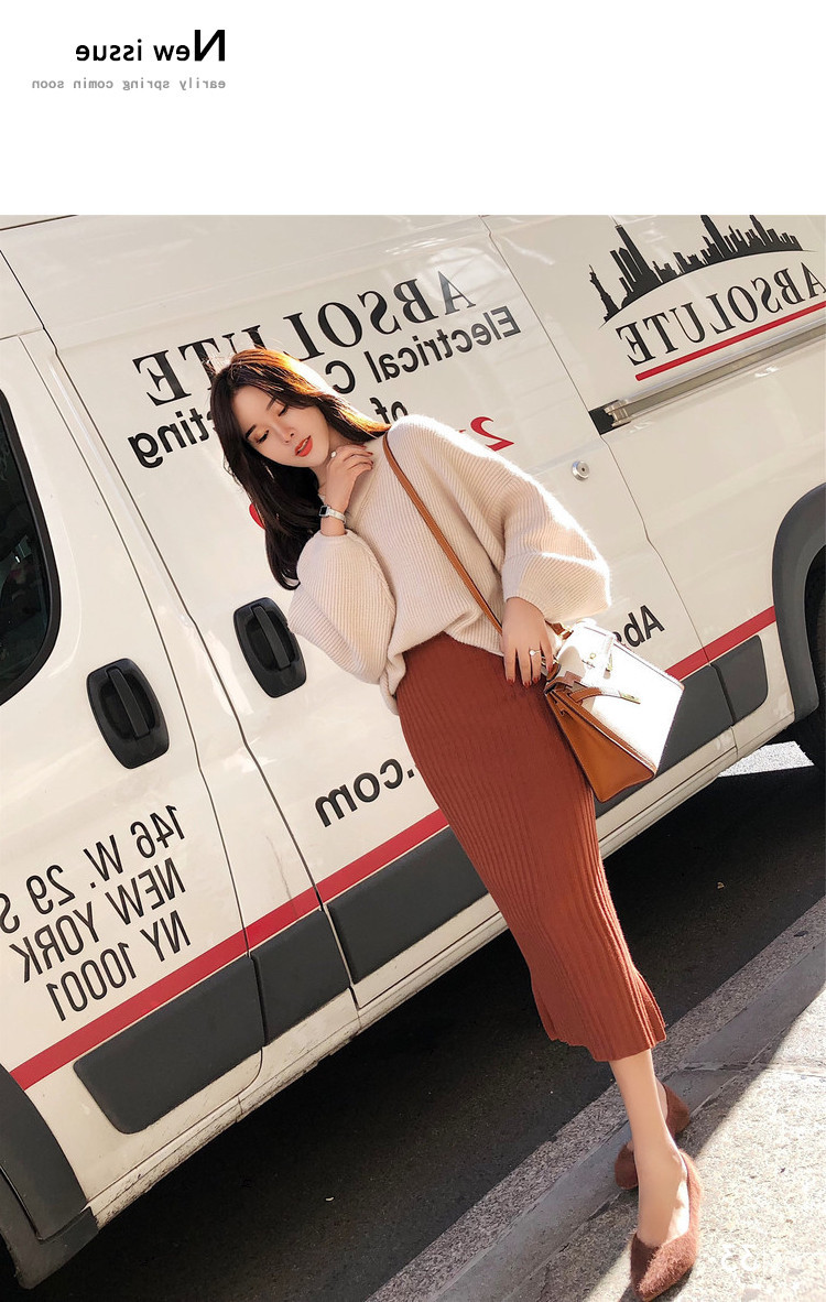 Set เสื้อไหมพรม กระโปรง งานดีเกาหลีมากกกกกก ห้ามพลาดเลยน้า (ได้ 2 ชิ้น) ครีม-น้ำตาล