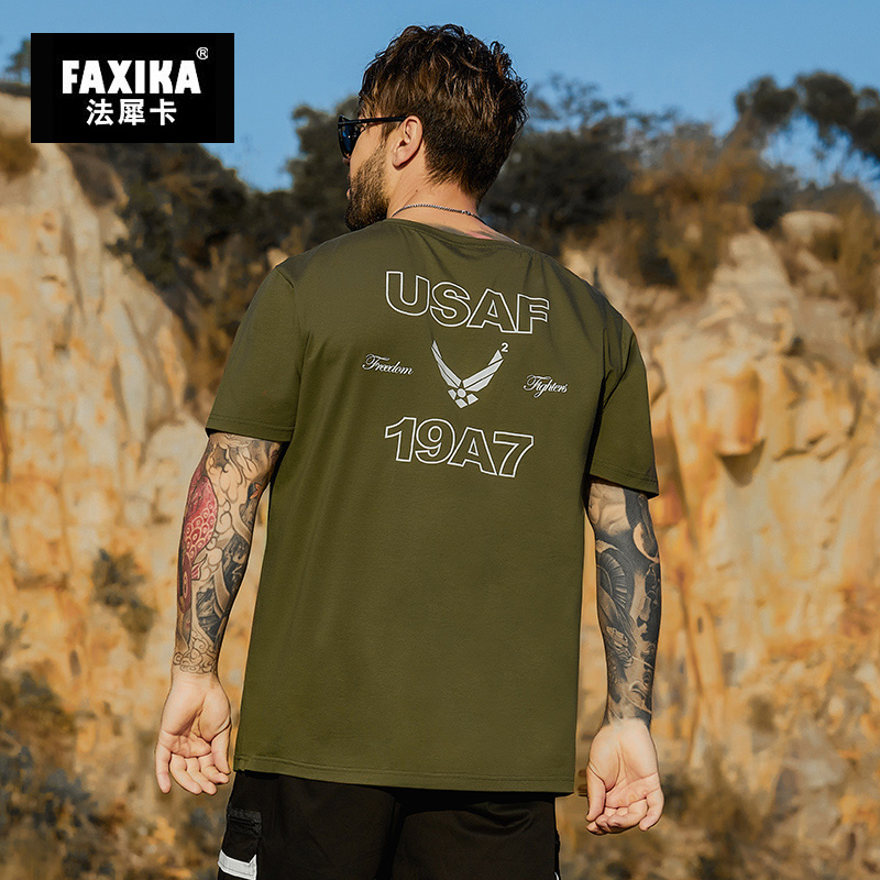 เสื้อยืดผู้ชายอ้วน S-5XL(อกเสื้อ39-51นิ้ว)