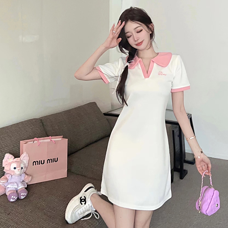 เดรสแขนสั้น มีไซส์ L-4XLอก 38-47 นิ้ว ใส่ได้ทั้งสาวหุ่นดีน่ารักจนถึงสาวอวบพลัสไซส์ จัดส่งฟรี! ทักแชทสั่งซื้อ