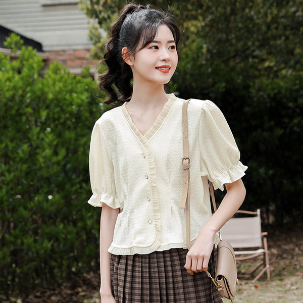 เสื้อชีฟองเกาหลี เสื้อชีฟองสวยๆ
