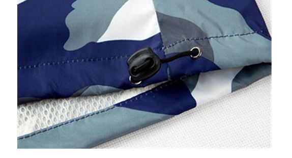 เสื้อ แจ็คเก็ต ผู้ชายแขนยาว เสื้อฮู้ด เสื้อหมวก ผ้าไนลอน กันน้ำ มีซับใน ตาข่ายสีขาว Jacket ลายพราง สีเทา สไตล์ ทหารอเมริกัน แบบเก๋ ๆ 755390_1