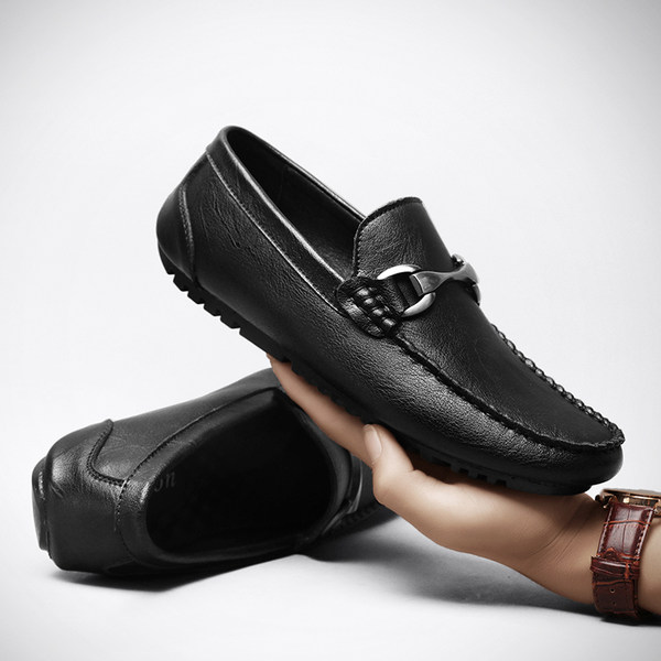 รองเท้าหนังผู้ชาย มีไซส์39-44 รองเท้าโลฟเฟอร์ชาย Slip-On Shoes