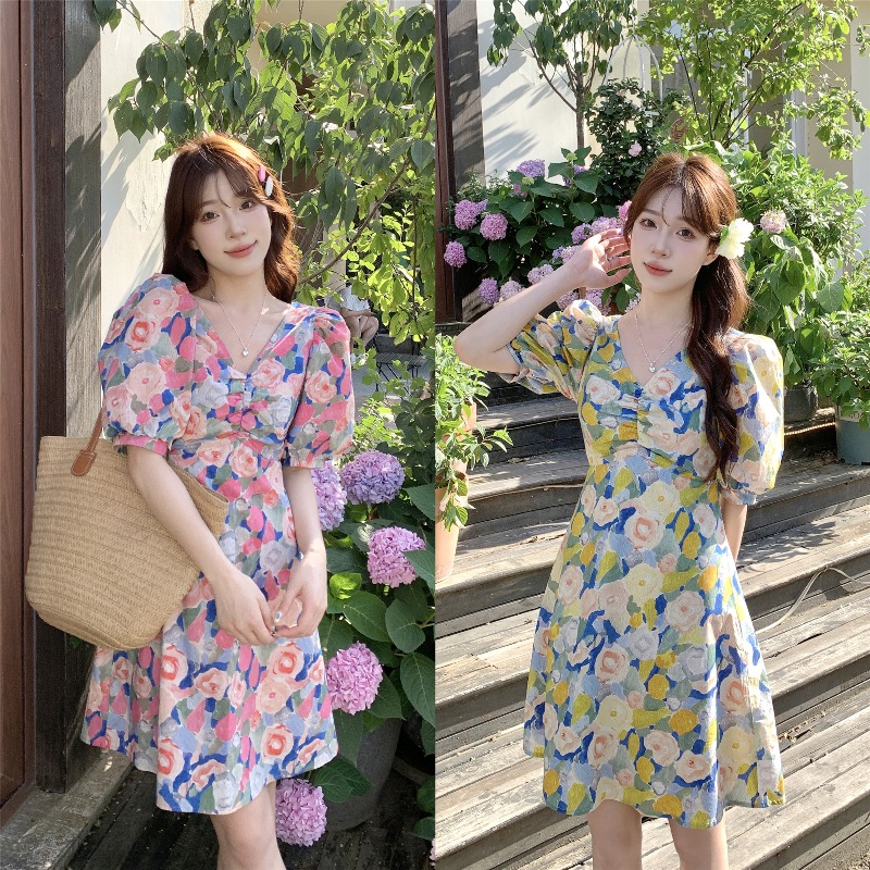 เดรสแขนสั้น มีไซส์ L-4XLอก 38-47 นิ้ว ใส่ได้ทั้งสาวหุ่นดีน่ารักจนถึงสาวอวบพลัสไซส์ จัดส่งฟรี! ทักแชทสั่งซื้อ