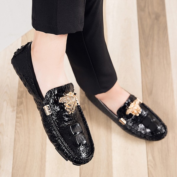 รองเท้าหนังผู้ชาย มีไซส์39-44 รองเท้าโลฟเฟอร์ชาย Slip-On Shoes