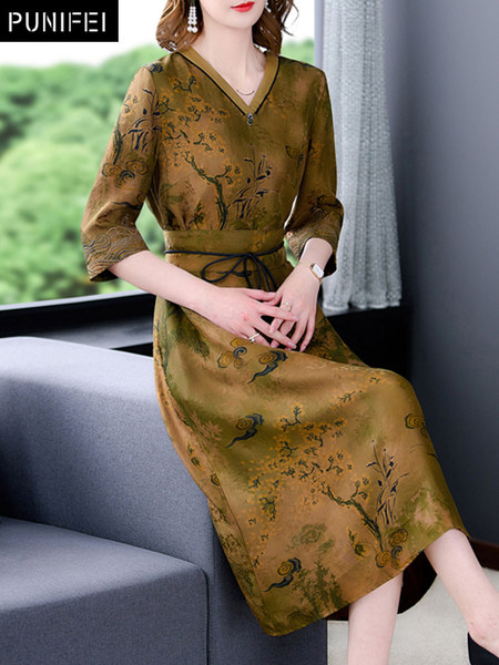 เดรสวัยผู้ใหญ่40-60ปี เดรสคุณแม่ ชุดเดรสทำงานวัยผู้ใหญ่ แบรนด์ MAMA DRESS