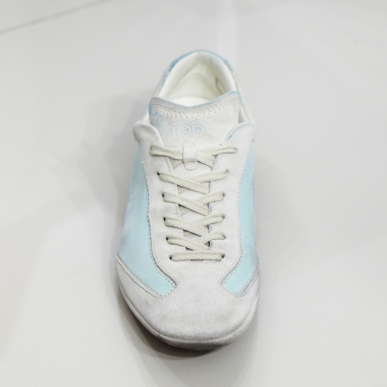 Tod's Beige/Vert "Owens Gommini Allacciato" Sneakers Size 40