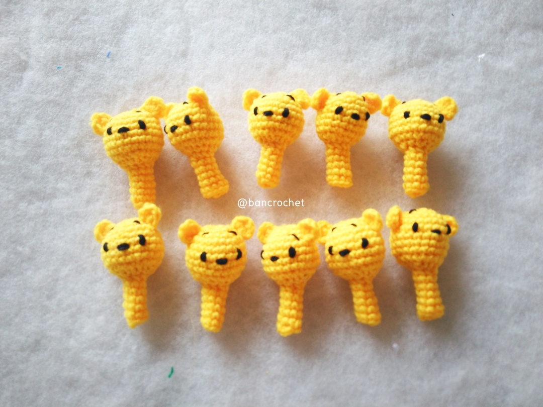 ที่ครอบหัวดินสอ ตุ๊กตาหมีพูห์ (pencil cover) ชมพู 2 นิ้ว