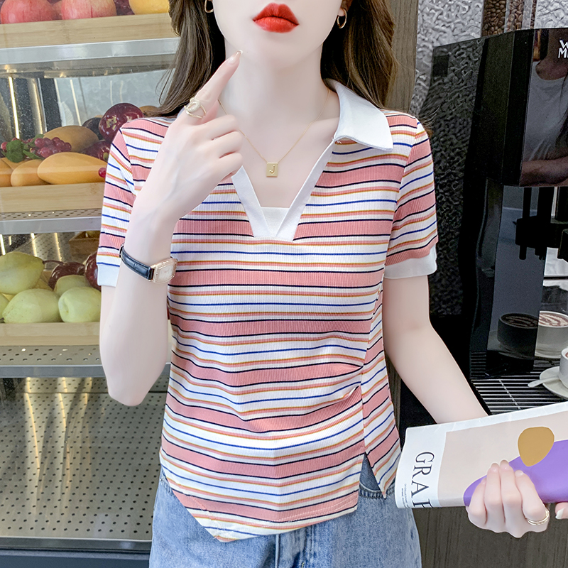 เสื้อผ้าวัยรุ่นเกาหลี เสื้อยืดวัยรุ่นผู้หญิง มีขนาด S M L XL