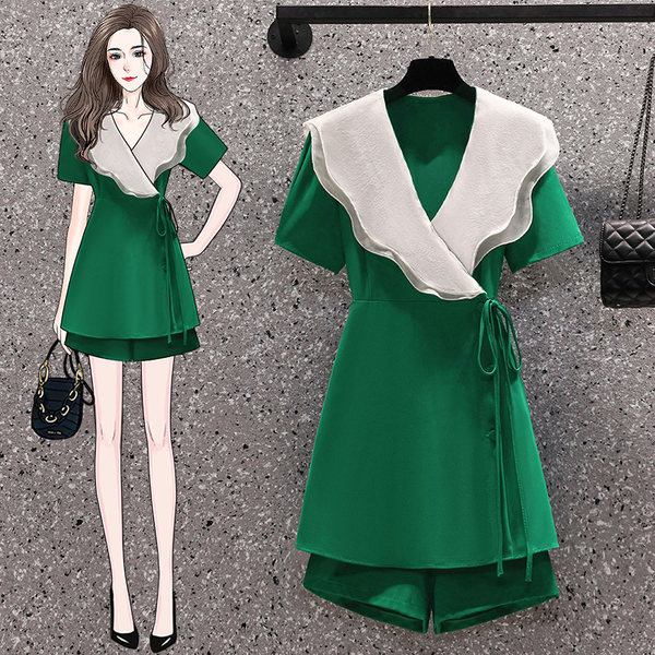 เดรสคนอ้วน เดรสสาวอวบ ชุดเดรสคนอ้วนวัยรุ่น BY PLUS SIZE Girl