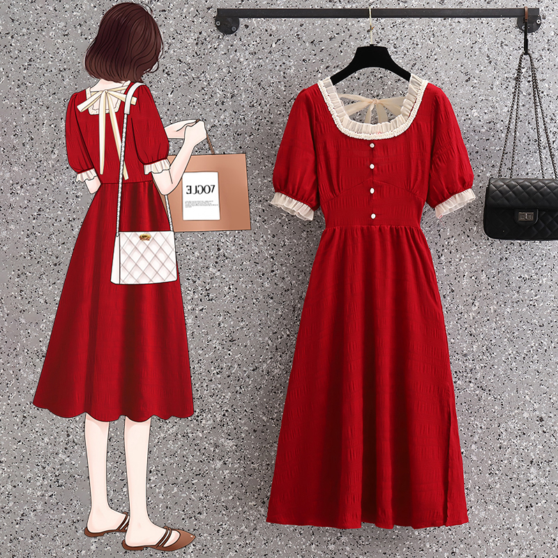 เดรสคนอ้วน เดรสสาวอวบ ชุดเดรสคนอ้วนวัยรุ่น BY PLUS SIZE Girl