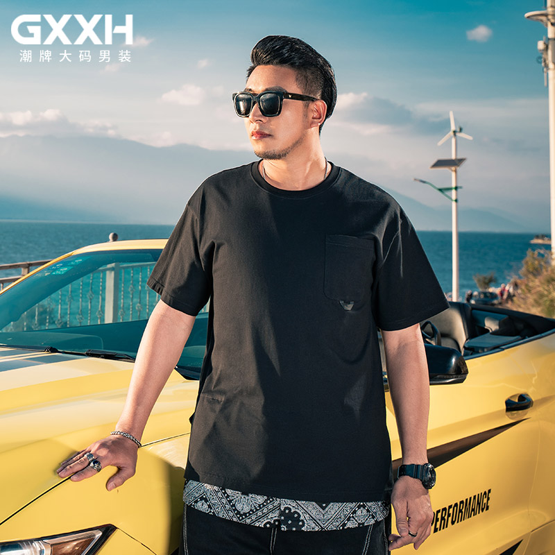 เสื้อยืดผู้ชายอ้วน S-5XL(อกเสื้อ39-51นิ้ว)