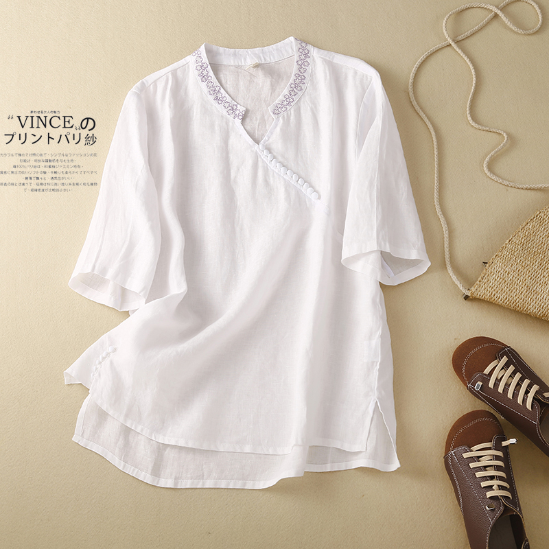 เสื้อลินิน เสื้อผ้าฝ้ายลินิน เสื้อเชิ้ตผ้าลินิน BY Zimo