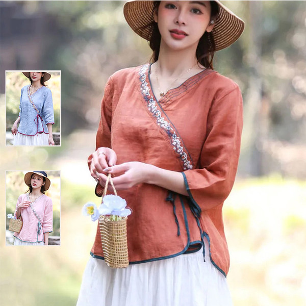 เสื้อลินิน เสื้อผ้าฝ้ายลินิน เสื้อเชิ้ตผ้าลินิน