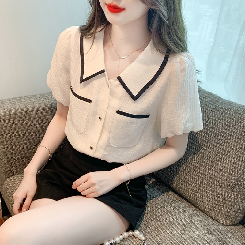 เสื้อเชิ้ตผู้หญิงแขนยาว เสื้อเชิ้ตผู้หญิงใส่ทํางาน 390 บาทต่อชิ้น ฟรีค่าจัดส่ง