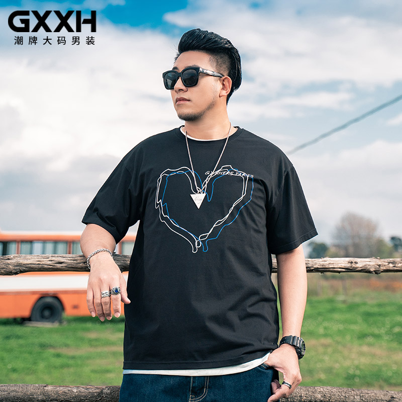 เสื้อยืดผู้ชายอ้วน S-5XL(อกเสื้อ39-51นิ้ว)