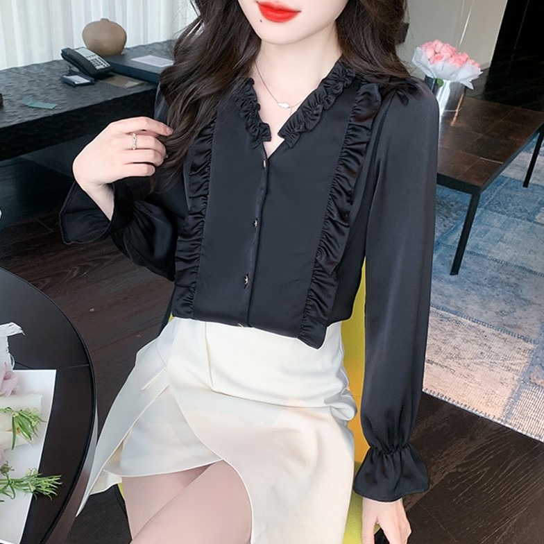 เสื้อเชิ้ตผู้หญิงใส่ทํางาน 390 บาทต่อชิ้น ฟรีค่าจัดส่ง