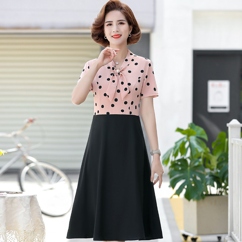 เดรสวัยผู้ใหญ่40-60ปี เดรสคุณแม่ ชุดเดรสทำงานวัยผู้ใหญ่ แบรนด์ MAMA DRESS