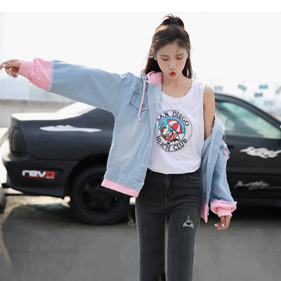 เสื้อแจ็คเก็ตยีนส์ เสื้อยีนส์ผู้หญิงเทห์ๆ