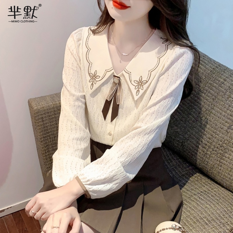 เสื้อลูกไม้ เสื้อเชิ้ตแขนยาว