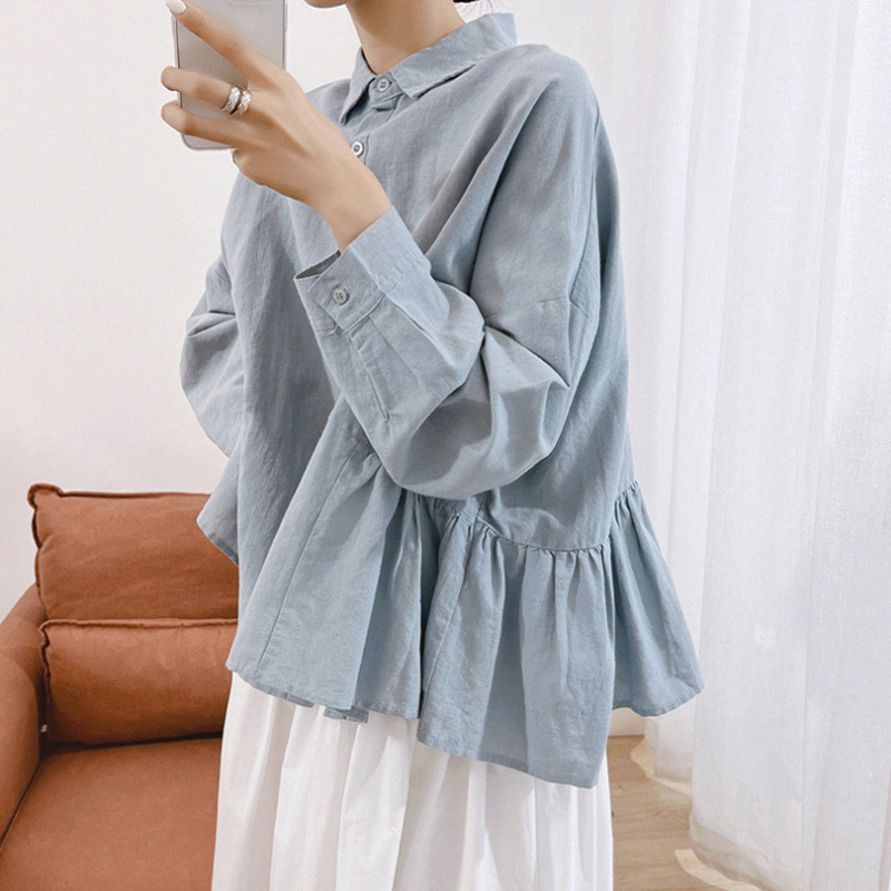 เสื้อลินิน เสื้อผ้าฝ้ายลินิน เสื้อเชิ้ตผ้าลินิน S M l XL จากแบรนด์ ZIMO