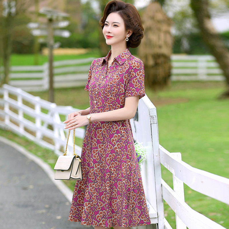 เดรสวัยผู้ใหญ่40-60ปี เดรสคุณแม่ ชุดเดรสทำงานวัยผู้ใหญ่ แบรนด์ MAMA DRESS
