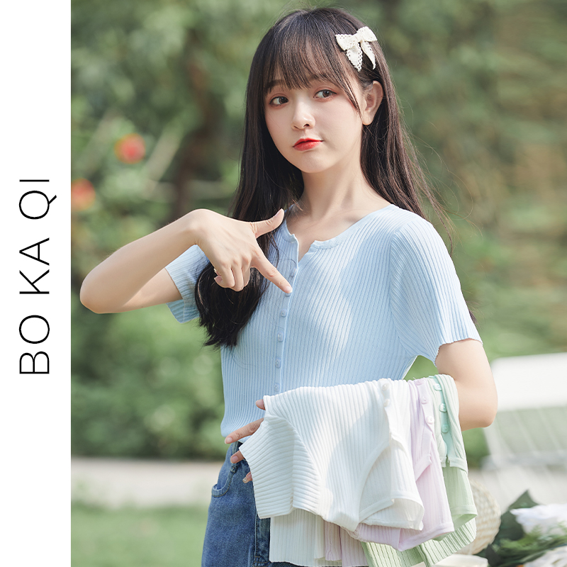 เสื้อผ้าวัยรุ่นเกาหลี เสื้อยืดวัยรุ่นผู้หญิง มีขนาด S M L XL