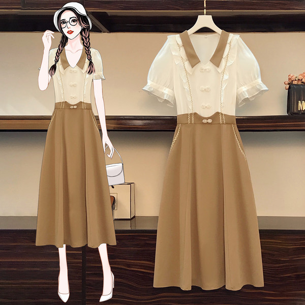 เดรสคนอ้วน เดรสสาวอวบ ชุดเดรสคนอ้วนวัยรุ่น BY PLUS SIZE Girl