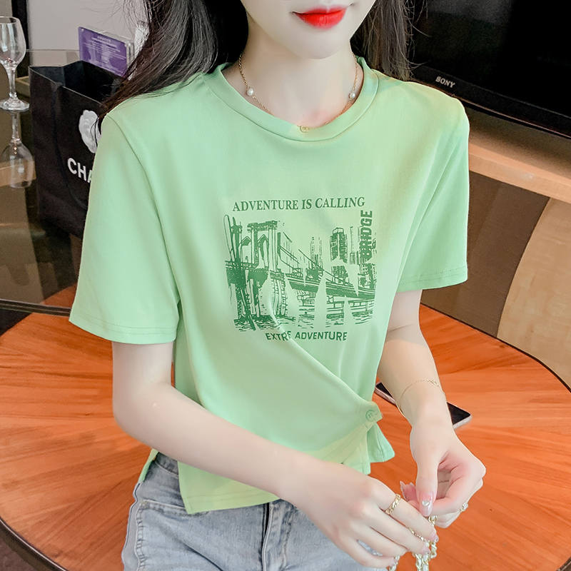 เสื้อยืดวัยรุ่นน่ารักๆ เสื้อวัยรุ่นแขนสั้น เสื้อผ้าวัยรุ่นเกาหลี แบรนด์ Wiyike