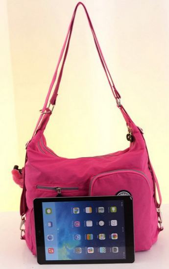 กระเป๋าสะพายข้างผู้หญิง กระเป๋าผ้าไนลอน กันน้ำ อย่างดี ดีไซน์สวย มีหลายสี กระเป๋าใส่ Ipad ได้ สีฟ้า ชมพู ม่วง แดง เขียว สวยเก๋ ค่ะ 431424