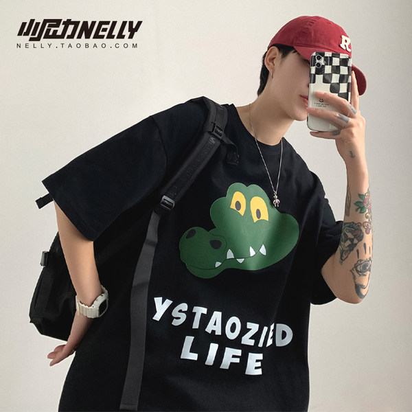 เสื้อยืดคอกลม ผู้ชาย เสื้อยืดผู้ชายเกาหลี เสื้อยืดเกาหลี แบรนด์ NELLY