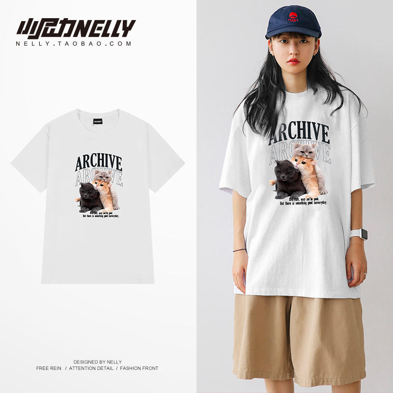 เสื้อยืดคอกลม ผู้ชาย เสื้อยืดผู้ชายเกาหลี เสื้อยืดเกาหลี แบรนด์ NELLY
