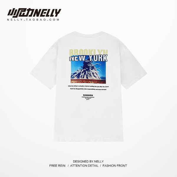 เสื้อยืดคอกลม ผู้ชาย เสื้อยืดผู้ชายเกาหลี เสื้อยืดเกาหลี แบรนด์ NELLY