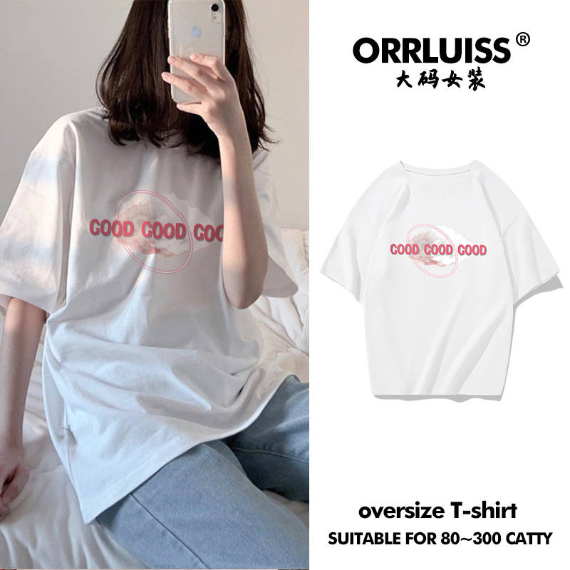 เสื้อโอเวอร์ไซส์เกาหลี เสื้อยืดพลัสไซส์ เสื้อยืดคนอ้วน เสื้อยืดโอเวอร์ไซส์ผู้หญิง