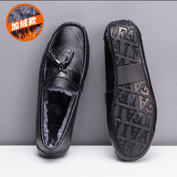 รองเท้าหนังผู้ชาย มีไซส์39-44 รองเท้าโลฟเฟอร์ชาย Slip-On Shoes