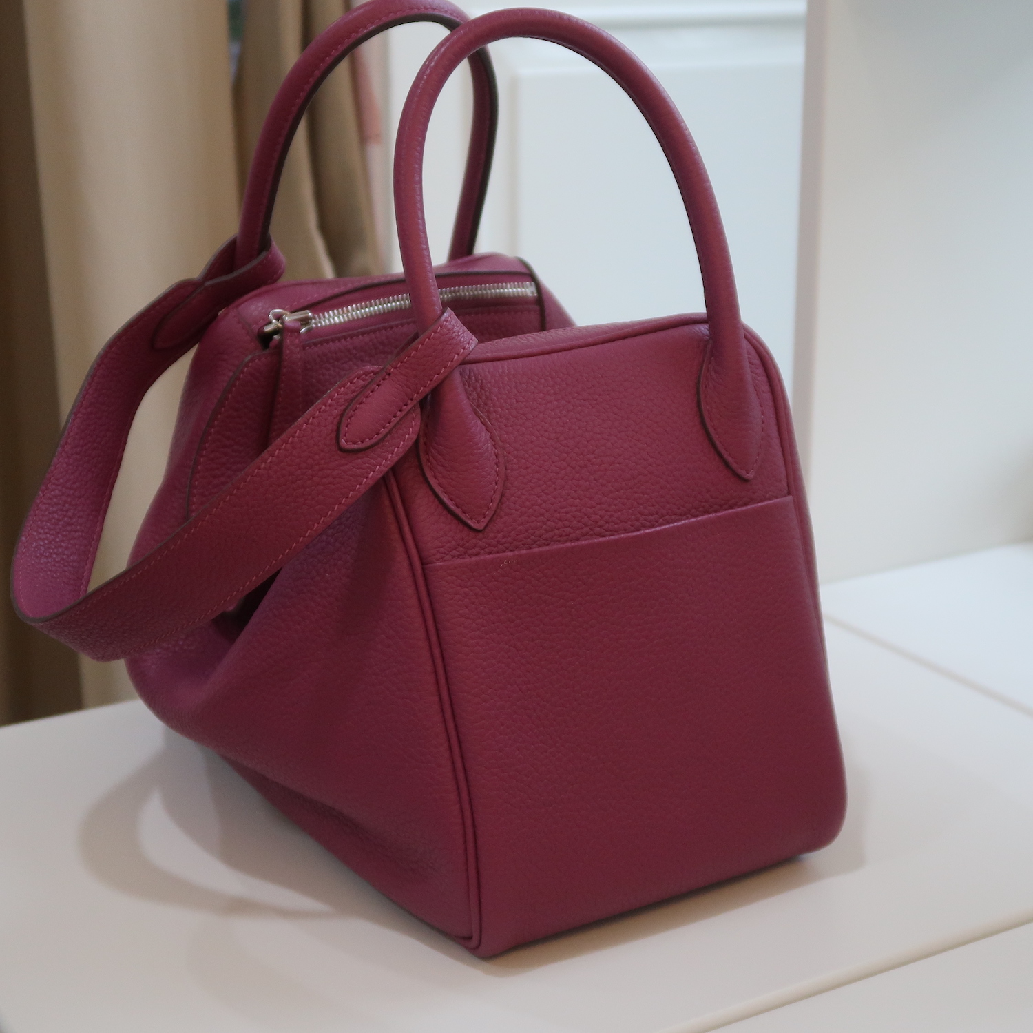 Hermes Tosca Clemence Leather Lindy 30 PHW