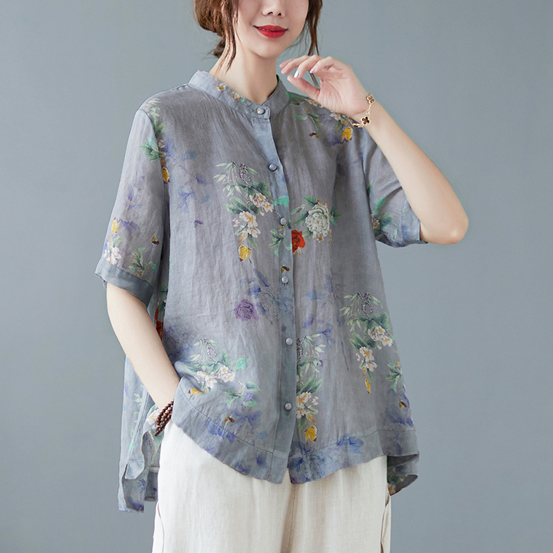 เสื้อลินิน เสื้อผ้าฝ้ายลินิน เสื้อเชิ้ตผ้าลินิน BY Zimo