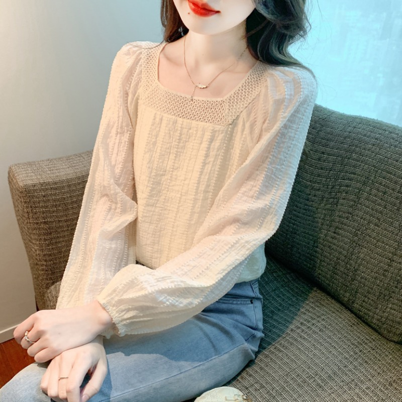 เสื้อเชิ้ตผู้หญิงแขนยาว เสื้อเชิ้ตผู้หญิงใส่ทํางาน 390 บาทต่อชิ้น ฟรีค่าจัดส่ง