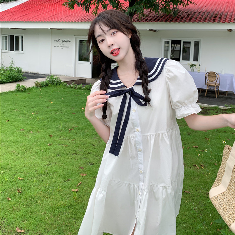 เดรสวัยรุ่น-เดรสคนอ้วนวัยรุ่น L-4XL(อก38-46 นิ้ว)